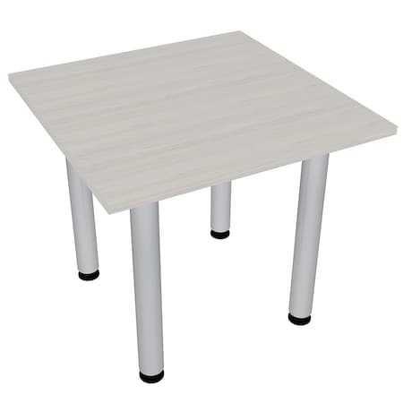 Skutchi Designs 34 in W, 34 in L, 29 in H, Engineered Wood Top, Ivory HAR-SQ-34-POST-XD1026